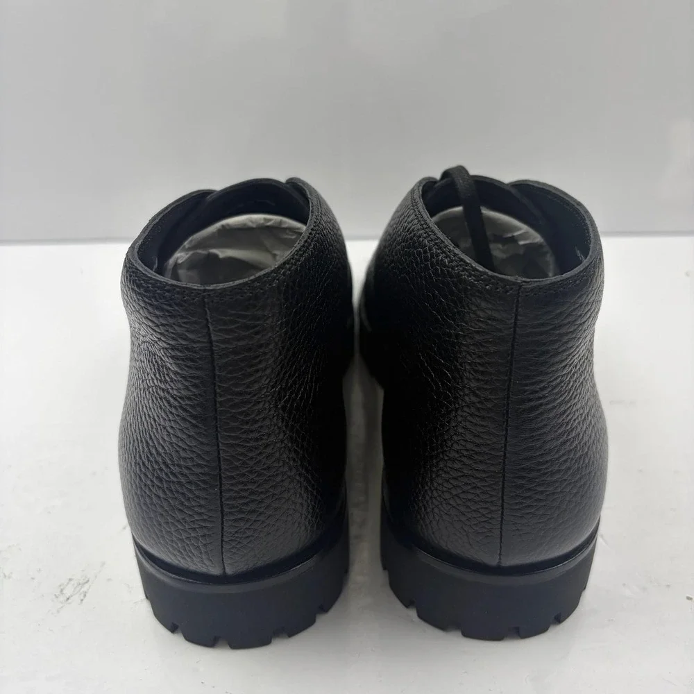 Vince Jerome Boots Mens Size 7 Black Leather Lug Sole Chukka J6928L2001